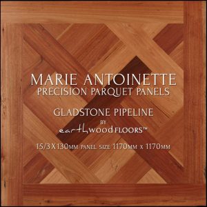 Parquet Flooring panel feat. Marie Antoinette pattern
