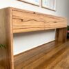 reclaimed wood hallway console
